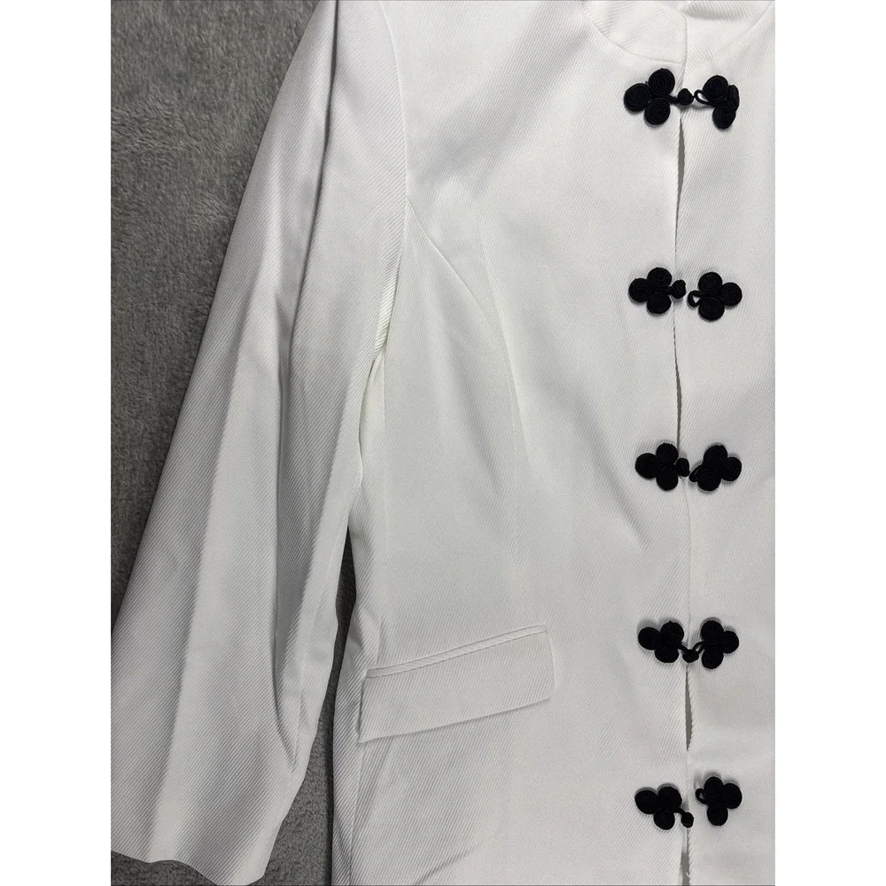 John Meyer Collection Collarless‎ Coat Cream Women's Size 18 New